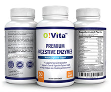 Load image into Gallery viewer, O!VITA Premium Digestive Enzymes, 60 Vegetable Capsules

