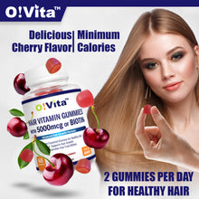 Load image into Gallery viewer, O!VITA Hair Vitamin Gummies with 5000mcg of Biotin, 60 Gummies
