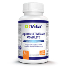 Load image into Gallery viewer, O!VITA Liquid Multivitamin Complete, with 42 Fruits and Vegetable Proprietary Blend, 60 Vegan Liquid Filled Capsules
