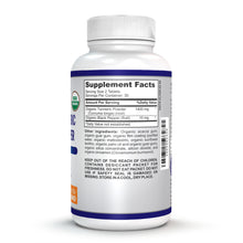 Load image into Gallery viewer, O!VITA Organic Turmeric with Black Pepper 60 Vegan Tablets