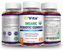 Load image into Gallery viewer, O!VITA Organic Non-GMO Probiotic Gummies, 60 Gummies