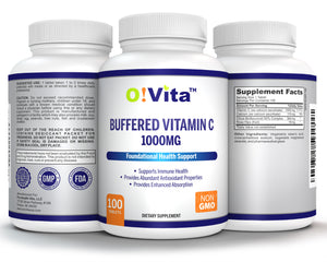 O!VITA Buffered Vitamin C 1000mg 100 Tablets