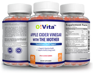 O!VITA Apple Cider Vinegar Gummies with "The Mother" 60 Gummies