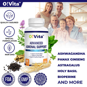 O!VITA Advanced Adrenal Support, Special Formula, 60 Capsules