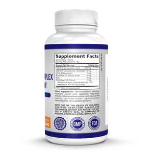 O!VITA Vitamin C-1000 Complex with Elderberry (Sambucus Nigra), 90 Vegan Tablets