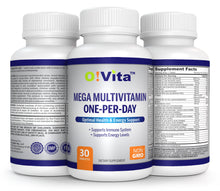 Load image into Gallery viewer, O!VITA Mega Multivitamin One-per-Day, Full Spectrum of Vitamins and Minerals 30 Tablets
