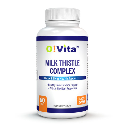 O!VITA Milk Thistle Complex, Extra strength 450mg, 60 Vegan Tablets