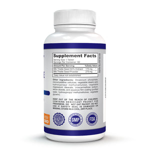 O!VITA Milk Thistle Complex, Extra strength 450mg, 60 Vegan Tablets