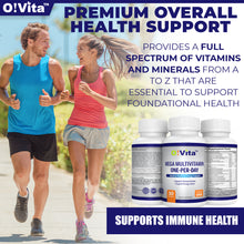 Load image into Gallery viewer, O!VITA Mega Multivitamin One-per-Day, Full Spectrum of Vitamins and Minerals 30 Tablets
