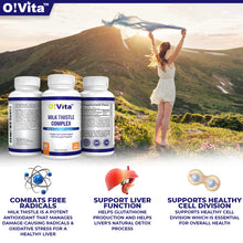 Load image into Gallery viewer, O!VITA Milk Thistle Complex, Extra strength 450mg, 60 Vegan Tablets

