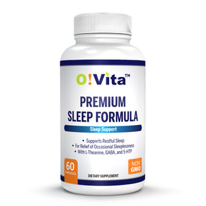O!VITA Premium Sleep Formula with 5-HTP, 60 Capsules