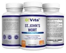 Load image into Gallery viewer, O!VITA St. John&#39;s Wort 500mg, Herbal Formulation, 100 Vegan, Non-GMO Tablets
