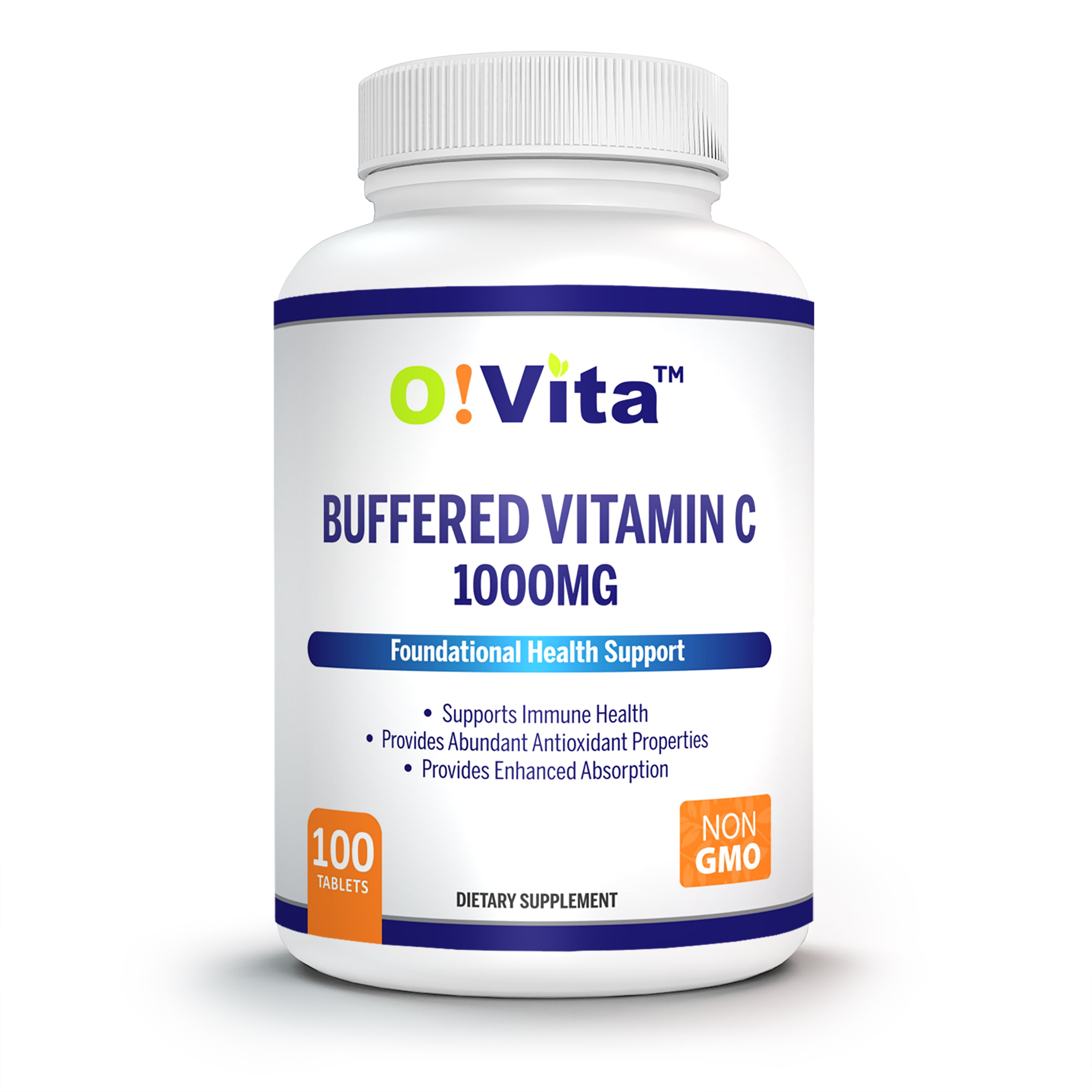 Vitamin C 1600mg Tablets - 100 Count, Immune Support Antioxidant, Made In USA